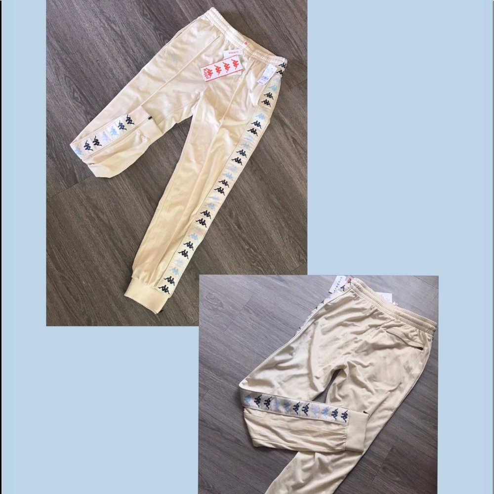Kappa pants, 3 shades of blue.